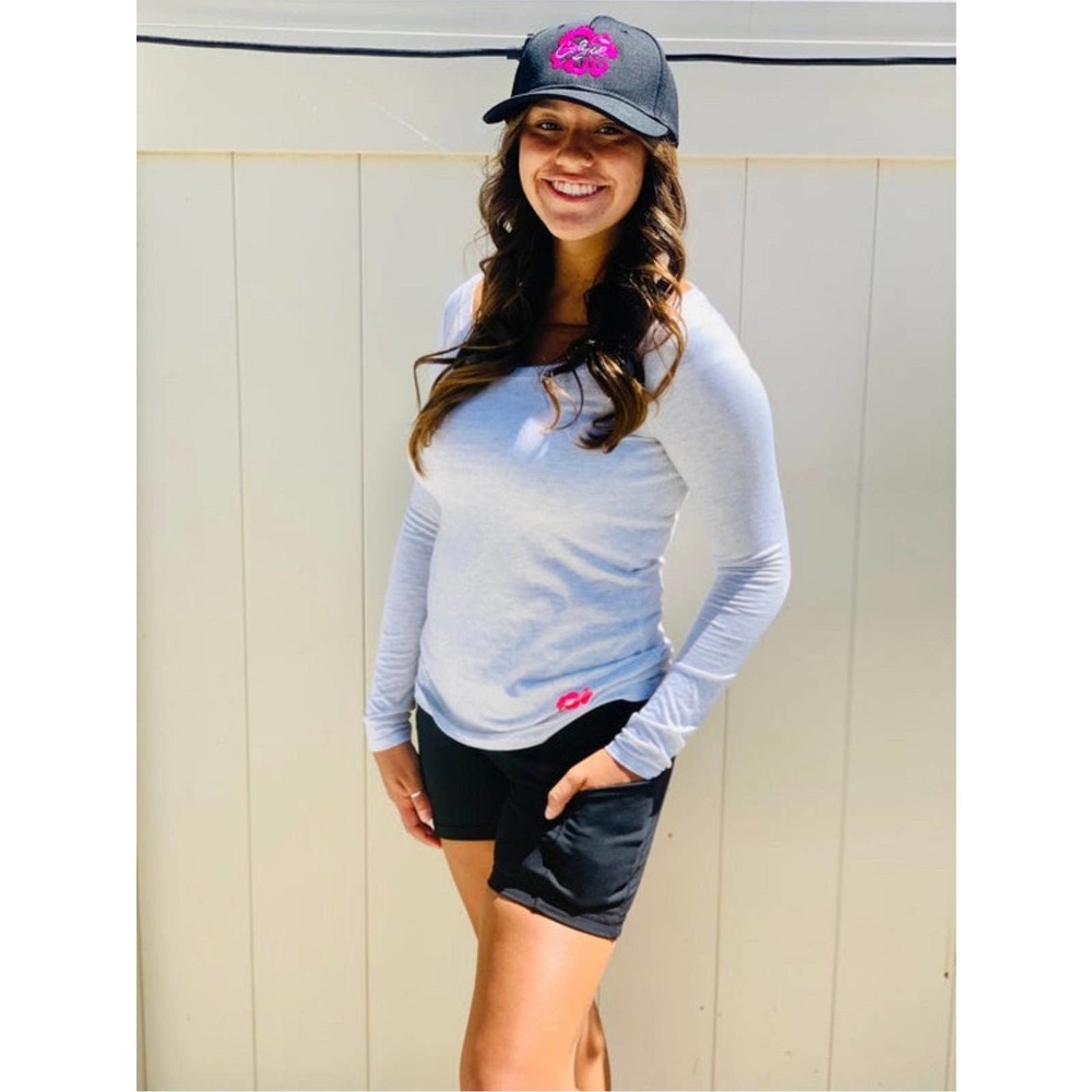 Caligirl White Long Sleeve Shirt